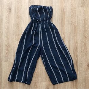 Urban Outfitters Striped Culotte Jumpsuit US S